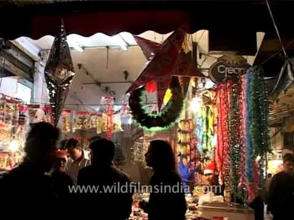 Decoration items selling during Christmas