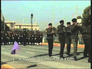 March Past performed by Indian army at the Republic Day Parade in New Delhi