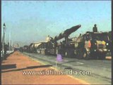 Agni I Missile mounted on a truck and displayed at Republic Day Parade, New Delhi