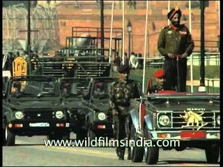 General Officer Commanding (Delhi) leads the Republic Day Parade in New Delhi