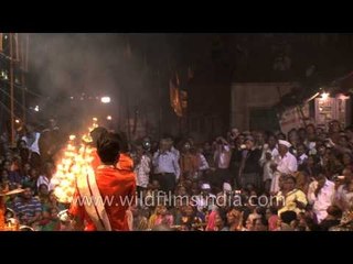 View of the 'Evening Aarti' at Varanasi