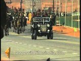 Dramatic entry of Indian Cavalry brigade at the Republic Day Parade, New Delhi