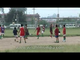 Nepali kids playing various sports