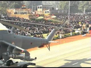 Indian Air Force showcasing their latest acquisitions on its tableau on Republic Day, Delhi