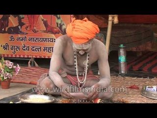 Naga sadhu from Juna Akhada
