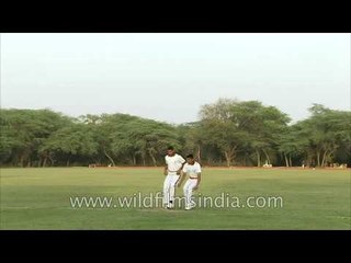 Rashtrapati guards perform horse stunts