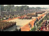 Indian Armed Forces march past at the annual Republic Day parade in New Delhi, India