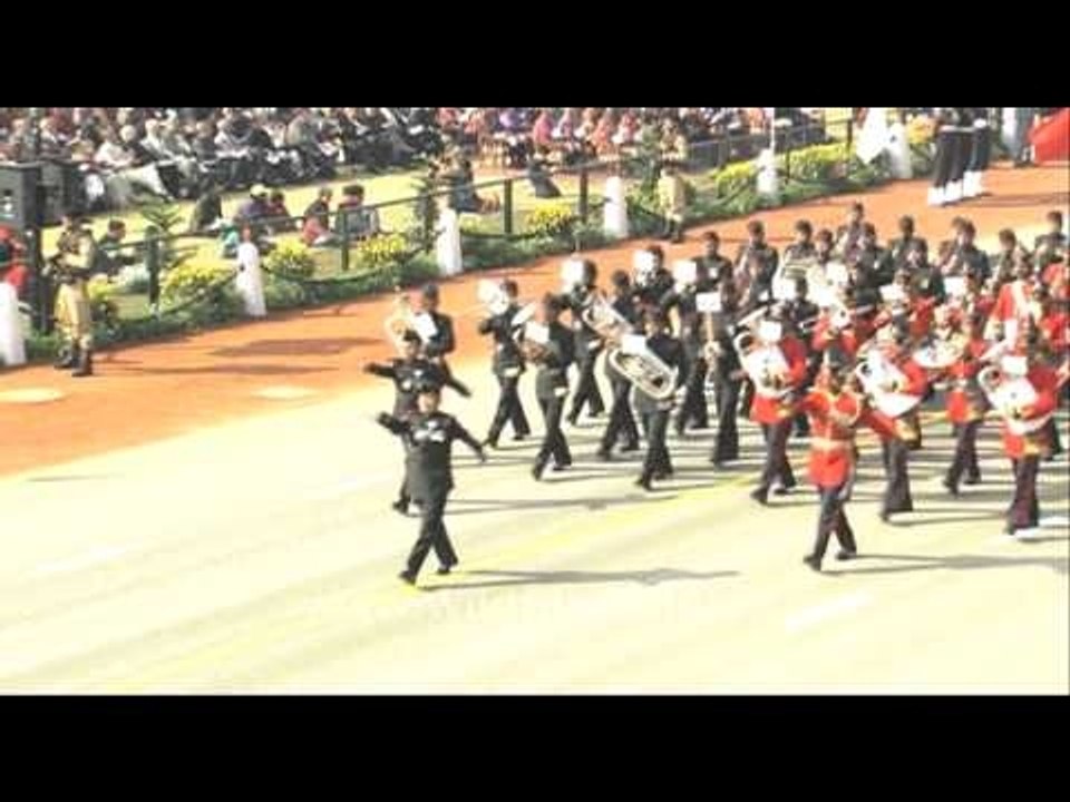Different regiments of the Indian Armed Forces at the Republic Day parade in New Delhi