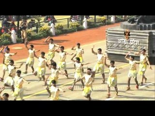 Republic day tableaux of Meghalaya, Andhra Pradesh & Sikkim at Rajghat, Delhi