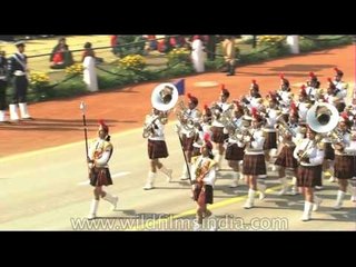 NCC Band of Birla Balika Vidyalaya Pilani performing at Republic Day parade