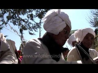 People of rung tribe celebrating Kangdali festival with alcohol