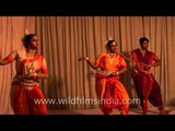Orissa Troupe gives a beautiful classical dance performance on the festival of Phool Walon Ki Sair