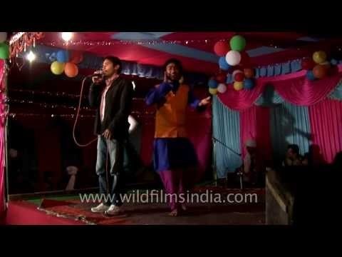 Dancers performing Kumaoni folk tunes