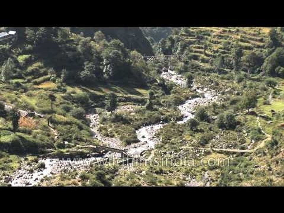 An amazing view of hills from Pithoragarh, Uttarakhand