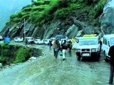 Incessant rain causing travel bottlenecks en-route Manimahesh lake, Himachal Pradesh