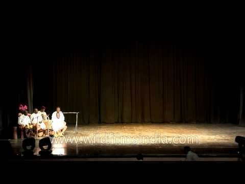 Efik Calabar dancers rythming with beat of drums at African festival 2010, New Delhi
