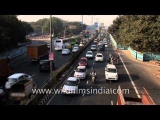 Driving towards IGI Airport via Dhaula Kuan