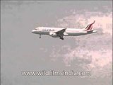 Sri Lankan Airlines Limited aircraft lands at IGI Airstrip, Delhi