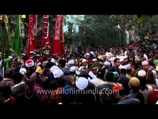 Crowd celebrating Muharram at Imambara