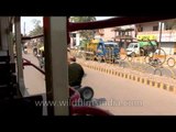 Gwalior city from a moving auto-rickshaw