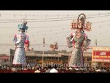 Effigy of demon king Ravan along with Kumbhkarana and Meghnath at Red fort