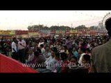 Crowd gathering at Red fort during Dussehra