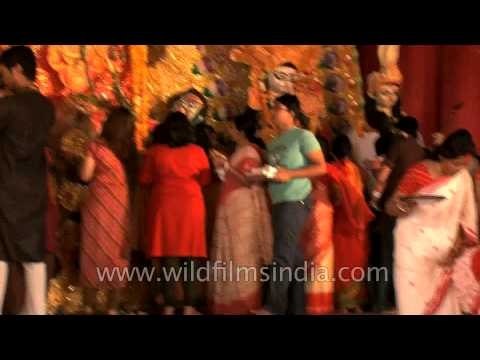 Durga Puja celebration at the 'Mini Bengal' of National Capital of India: CR Park, Delhi