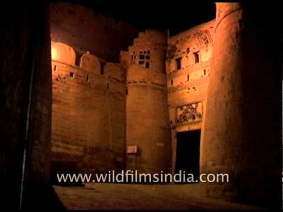 View of Jaisalmer fortress in the evening