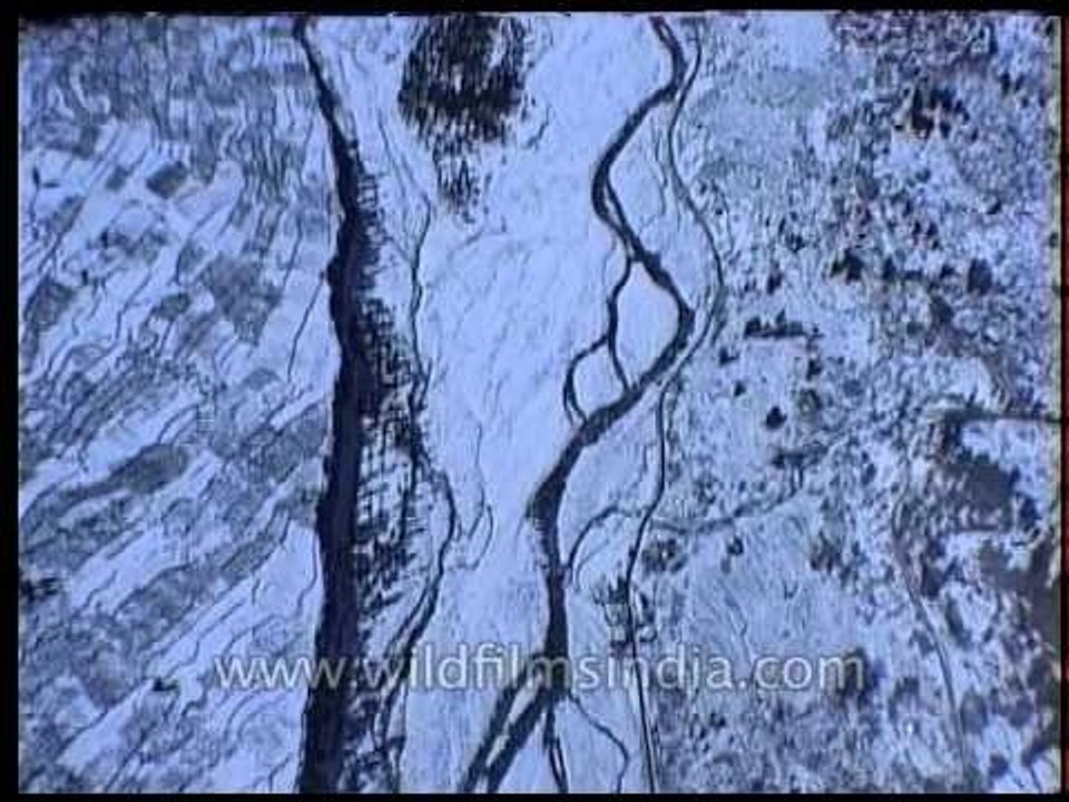Stream below appears like a ribbon from a chopper!
