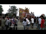 Crowd gathered at ghat for Kali Visarjan