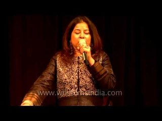 Rekha Bhardwaj performing 'Namak Ishq ka' at Mussoorie Writers' Festival