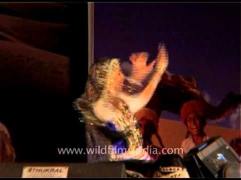 Ghoomar dancer from Rajasthan swaying in circle gracefully