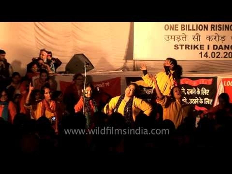 One Billion Rising South Asia: Dance-Theatrical act calling all women to stand up for their rights
