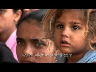 Cute village girl in an Uttar Pradesh hamlet