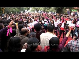One Billion Rising: Flash mob dances to 'Jaago Dilli jaago'!
