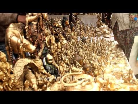 Bronze idols at the Surajkund International Crafts Mela