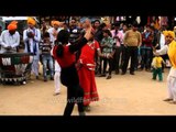 Dancing withe folk dancers at the Surajkund International Crafts Mela