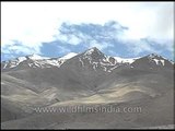 Panorama of the vast hills and mountains of Ladakh