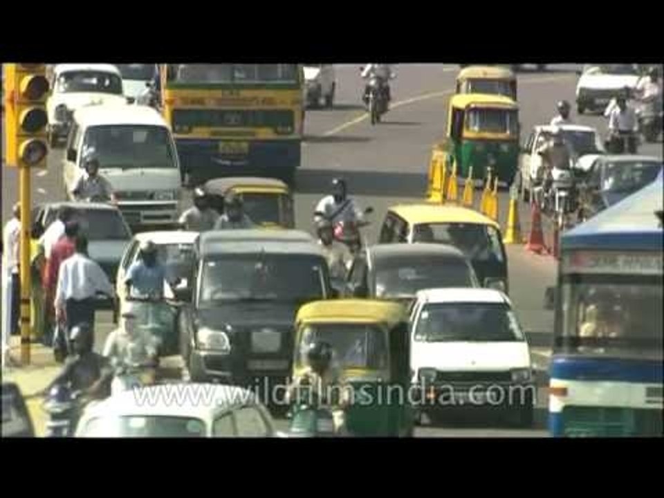 Traffic running smoothly in Delhi