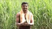 For the love of farming - Farmer holds plant sapling in his hands, Karnataka