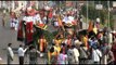 Decorated elephants parade at the Jaipur Elephant Festival a midst Holi fervor!