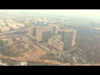 Aerial view of Aonla city