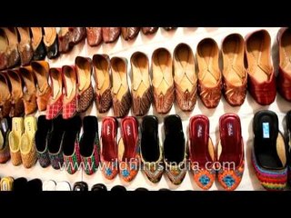 Shoes! Shoes! Indian shoes at Dilli Haat!