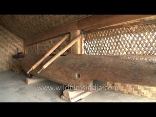 Traditional Yimchunger hut in Nagaland