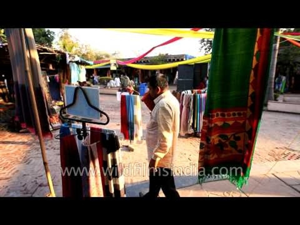 Shawls store at Dilli Haat