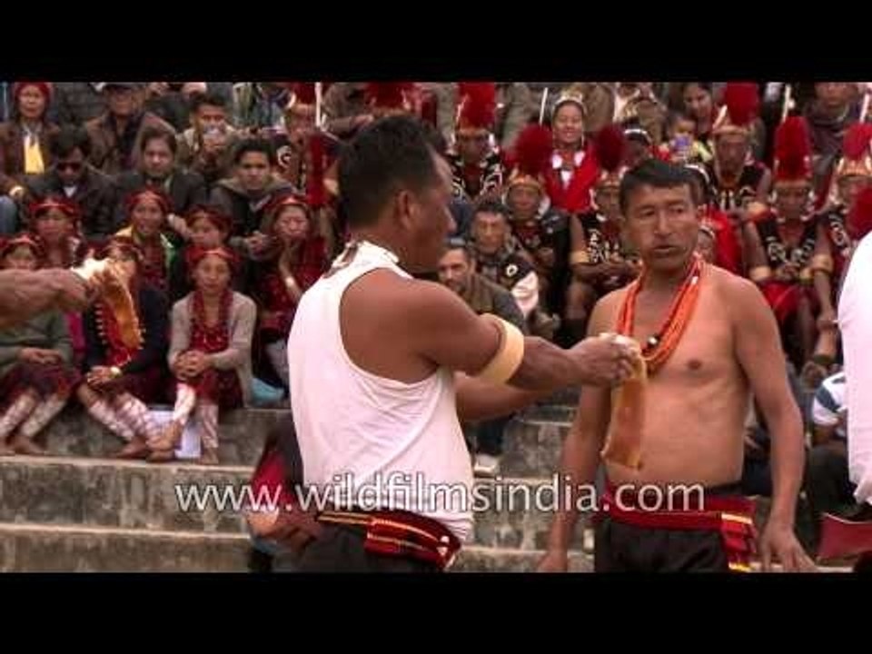 Hunger games of Sumi Naga tribes - Pork eating competition, Nagaland