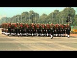 Indian Army marching at Republic Day rehearsal 2013