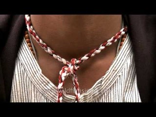 Nagaland : Kuki man and woman in traditional dress