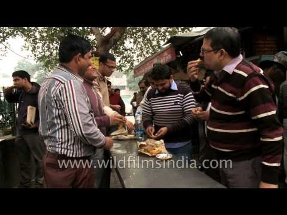 During rush hours at Khandani Pakoda