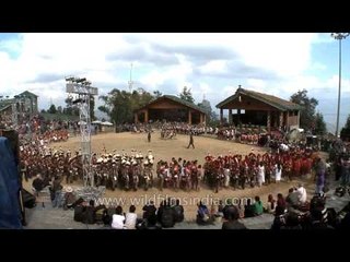 Time lapse of Hornbill festival closing ceremony rehearsal
